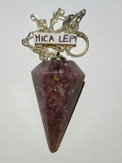 Pendolo Mica Lepidolite 1